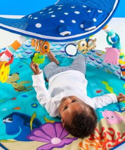 Bright Starts Disney Baby Finding Nemo Mr. Ray Ocean Lights & Music Gym, Ages Newborn + 33 91naLkbz9vL