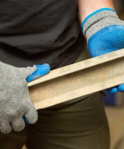 G & F Products - 3100L-DZ-Parent 12 Pairs Large Rubber Latex Double Coated Work Gloves for Construction, gardening gloves, heavy duty Cotton Blend Blue Large (Pack of 12) General Purpose 34 91nhkDSKN1L 1