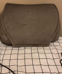 Snailax Shiatsu Massage Pillow with Heat -Deep Kneading Neck Shoulder Lumbar Calf Leg Foot Back Massager, Plush Cozy Design, Gifts for Men Woman 15.7" x 9.6" x 3.9" 42 91nknDl IKL