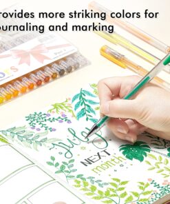 Shuttle Art 120 Unique Colors (No Duplicates) Gel Pens Gel Pen Set for Adult Coloring Books Art Markers 31 91nkteaAnBL