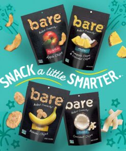 Bare Baked Crunchy Apple Chips, Variety Pack, Gluten Free, 0.53 Ounce Bag, 24 Count 0.53 Ounce (Pack of 24) 8 91nlCAVqcYL