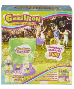 Gazillion Tornado Bubble Machine - Kids Bubble Blower - Blows 4500 Bubbles per Minute - Ideal for Outdoor Fun & Parties - Includes 4 oz. Gazillion Bubble Non-Toxic Solution Green 24 91npu6jXaFL 1
