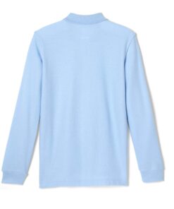 Alternative view of French Toast Boys' Long-Sleeve Pique Polo Shirt 7 Light Blue