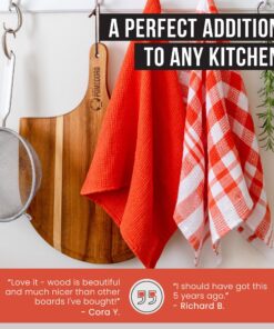 Alternative view of Chef Pomodoro Acacia Wood Pizza Peel, Charcuterie Board Pizza Spatula Paddle for Baking Homemade Pizza and Bread - Oven or Grill Use - POMODORO