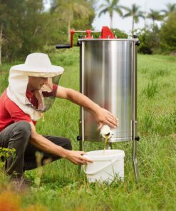 Honey Keeper Pro 2 Frame Stainless Steel Honey Extractor Beekeeping Equipment Honeycomb Drum 17 91nxsgBGDL