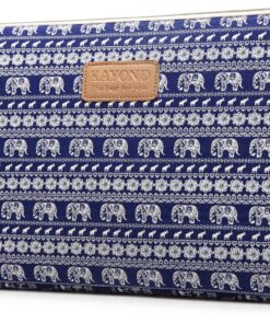 Kayond KY-23 Canvas Fabric Sleeve for 14.1-Inch Laptops - Elephant Patterns 17 91nyQViBYL 1