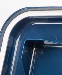 IRIS USA 33qt + 12qt Airtight Pet Food Container Combo with Scoop, Blue Moon Blue Moon/Clear 19 91o zk9vqpL