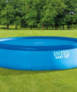 INTEX 28014E Solar Pool Cover: For 16ft Round Easy Set and Metal Frame Pools – Insulates Pool Water – Reduces Water Evaporation – Keeps Debris Out – Reduces Chemical Consumption 16 ft 22 91o2RMKbJ0L
