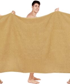 Alternative view of Utopia Towels - Luxurious Jumbo Bath Sheet 1 Piece - 600 GSM 100% Ring Spun Cotton Highly Absorbent and Quick Dry Extra Large Bath Towel - Super Soft Hotel Quality Towel (35 x 70 Inches, Beige) 1 Piece Bath Sheet