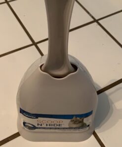 Petmate Scoop N' Hide Cat Litter Scoop with Discreet Litter Scoop Holder, White Pearl White 18 91oEsjFphTL