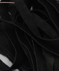 Alternative view of Genuine Black Cow Hide Thick Leather Flogger 18 Tails or Heavy Leather Flogger Whip