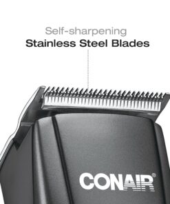 ConairMAN Simple Cut, Hair Clippers for Men, 12-piece Home Hair Cutting Kit 20 91oJ8TRZffL