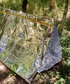 Sharp Survival Shack Emergency Survival Shelter Tent | 2 Person Mylar Thermal Shelter | 8' X 5' All Weather Tube Tent | Reflective Material Conserves Heat | Lightweight | Waterproof | Best Su 42 91oN3KLAeTL