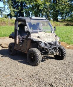 OxGord UTV Rear View Side Mirrors Shatter-Proof, Universal Best for 1.6" - 2" Roll Cage Bar, Adjustable Arm - High Impact Tempered Glass 2-pack Side View 39 91oRS1q7EtL