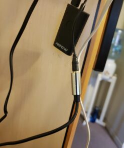 Amazon Basics 3.5mm Aux Jack Audio Extension Cable, Male to Female, Adapter for Headphone or Smartphone, 6 Foot, Black 6 Feet 1-Pack 32 91oXY1qdM L