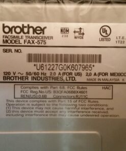 Brother FAX-575 Personal Fax, Phone, and Copier New Model: FAX575 18 91oZe ZZWqL