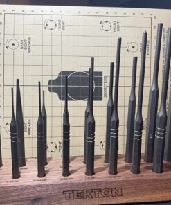 TEKTON Punch Set with Walnut Block (18-Piece) | 66564 Gunsmith Punch Set 40 91oc9LqNAYL