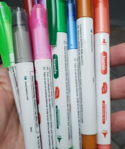 Dry Erase Markers for Whiteboard – Ultra Fine Tip White Board Markers – Dual Tip, Pastel Colors - Fine Point Erasable Markers - 12 Set 34 91odPE Q3PL