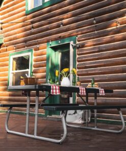 Lifetime 22123 Folding Picnic Table, 6 Feet, Hunter Green 29 91ofuU8EfEL