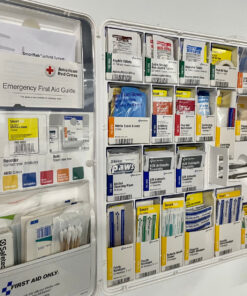 First Aid Only 1000-FAE-0103 50-Person SmartCompliance OSHA First Aid Kit for Businesses, Large Plastic First Aid Cabinet with Medications, 245 Pieces 31 91ogLrsRzzL
