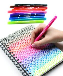 Tombow 61500 Twintone Marker Set, Bright, 12-Pack. Double-Sided Markers for Bold and Precise Writing 38 91ojCoF4pmL