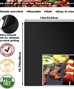 ROMANTICIST 28pc BBQ Accessories Set with Thermometer - The Very Best Grill Gift on Birthday Wedding - Heavy Duty Stainless Steel Grill Set in Case for Outdoor Cooking Camping Grilling Smoking 28PCS SILVER 27 91omiC81EgL