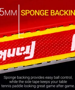 Franklin Sports Table Tennis Paddles - Rubber Paddle - Indoor Ping Pong Paddle PERFORMANCE 14 91oqyeDjzPS