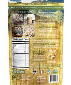 Zen Spirit Maca Root Powder Organic - Peruvian Root Premium Grade Superfood (Raw) - USDA & Vegan Certified - 1 Bag (8oz) - Perfect for Breakfast, Smoothies, Baking & Ice Cream. 23 91ory19ignL