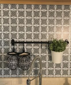 Magic Cover Premium Adhesive Vinyl Contact Shelf Liner and Drawer Liner, 18"x9', Julien Black and White 30 91osT3rk0UL