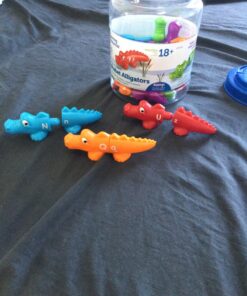 Learning Resources Snap-n-Learn Alphabet Alligators, Fine Motor Toy, 26 Double-Sidedpiece, Ages 18 Months +, Multicolor 45 91osmDQL8pL