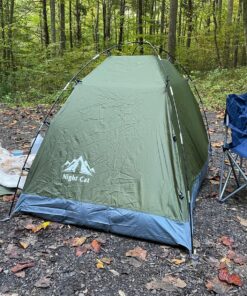 Night Cat Upgraded Backpacking Tents 1 2 Persons Easy Clip Setup Camping Tent Adults Scouts Heavy Rainproof Compact Lightweight Army Green 1 Person(7x3.8x3.8ft) 107 91ott6PVCNL