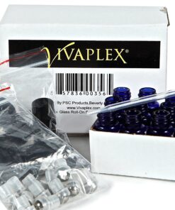 Vivaplex, 12, Cobalt Blue, 3 ml Glass Roll-on Bottles with Stainless Steel Roller Balls - Dropper included … 11 91ovu1RDzL