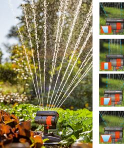 Gardena 38124 ZoomMaxx Oscillating Sprinkler on Metal Step Spike, Grey, Orange 2300 Sq. Ft. - ZoomMaxx 15 91ox6oDuNnL