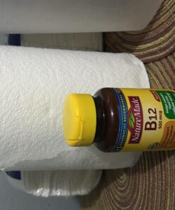 Nature Made Vitamin B12 500 mcg, Dietary Supplement for Energy Metabolism Support, 200 Tablets, 200 Day Supply 200 Count 27 91p0AYrHjeL