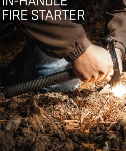 SOG Survival Hawk - Specialty Outdoor Tactical Hatchet, Fire Starter, Nail Puller, Hammer, Multi-Purpose Blade with Reflective Paracord Wrapped Handle (SK1001-CP),Black Survival Tomahawk 19 91p1 oJp7dL