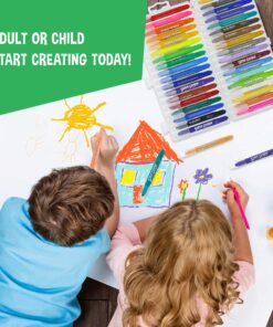 U.S. Art Supply Super Crayons Set of 36 Colors - Smooth Easy Glide Gel Crayons - Bright, Blendable and Washable 33 91p1ylKRobL