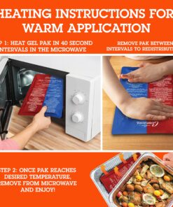 Hot or Cold Gel Pack - XL Ice & Heating Pack (8"x11") - Large Reusable Paks for Warm & Cold Compress, Treating Injuries, Physical Therapy - Keeps Food at Desired Temperature Warm or Cold for Hours 1 15 91p3Dd4KO4L 1