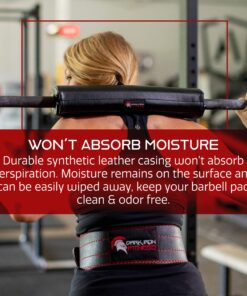 Dark Iron Fitness Barbell Pad - 15-inch, Extra Thick, Padded Cushion for Squat, Hip Thrust, Weight Training and Lunge Exercises - Squat Rack Accessories Shut Up And Squat 27 91p3hW7GgXL