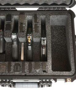 Alternative view of Case Club 5 Pistol & (up to) 30 Magazine Case with Accessory Pocket. Pre-Cut, Heavy Duty, Waterproof, with Silica Gel for Gun Rust Prevention (Upgraded Gen-2) Standard Version