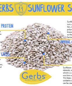 Alternative view of GERBS Raw Sunflower Seed Kernels No Shell 2 lbs., Hulled, Top 14 Allergy Free Foods, Healthy Superfood Snack, Non GMO, No Oils, No Preservatives, Resealable Bag, Gluten & Peanut Free, Vegan, Keto, Kosher 2 Pound (Pack of 1)