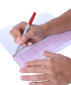 Westcott B-85 18" 8Ths Graph Beveled Ruler Polyvinyl Chloride (PVC) 10 91pFEZ8gs L