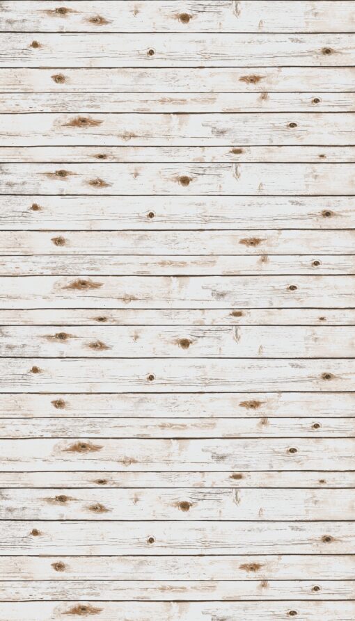 Ella Bella Photography Backdrop Paper, White Washed Wood, 48" x 12', 1 Roll