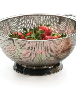Alternative view of RSVP International International Endurance Stainless Steel Precision Pierced Colander, 5-Quart (Punch-5), Silver