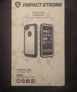 ImpactStrong iPhone 7/8 Case, Ultra Protective Case with Built-in Clear Screen Protector Full Body Cover for iPhone 7 2016 /iPhone 8 2017 (White) White 19 91pOn7jyvL