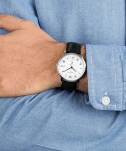 Frederique Constant Slimline Silver Dial Black Leather Strap Quartz Men's Watch 16 91pQtwluNHL