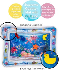 Alternative view of Splashin'kids Inflatable Tummy time Premium Water mat Infants and Toddlers is The Perfect Fun time Play Activity Center Your Baby's Stimulation Growth Multicoloured