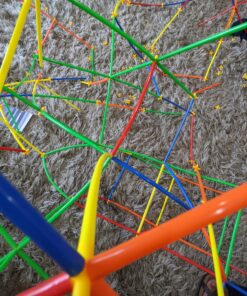 RAINBOW TOYFROG Building Straws and Connectors - STEM Blocks Construction Toys for Boys & Girls - 300 Pcs Straw Building Set - Engineering Connector Blocks for Kids 36 91pWeAdd7WL