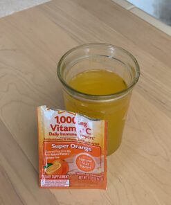 Emergen-C Immune+ Triple Action Immune Support Powder, BetaVia (R), 1000mg Vitamin C, B Vitamins, Vitamin D and Antioxidants, Super Orange – 30 Count 0.33 Ounce (Pack of 30) 34 91pbb9DdDCL