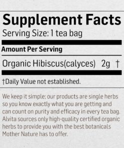 Alternative view of Alvita Organic Hibiscus Tea, Herbal Organic Hibiscus Flowers for Healthy Blood Pressure, Hibiscus Tea Bags for Cardiovascular Function, Antioxidant Support, Circulation (3 Pack - 16 Tea Bags Per Box) 3 Count (Pack of 16)