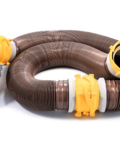 Alternative view of Camco 39625 Revolution 20' Sewer Hose Kit with 360 Degree Swivel Fittings and 4-in1 Elbow Adapter, Ready To Use Kit with Hose and Adapter Standard Packaging